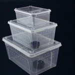 프리미엄 아크릴 파충류 양서류 사육장 게코 거북이 팩맨 투명 농장 사육함작은 사각 상자