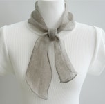 여름에도 린넨으로 우아하게 린넨 쁘띠 스카프 프릴 예쁜스카프