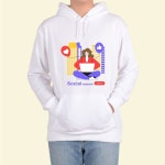 기모후드티 우정과 즐거운 학교생활 nine 디자인 WFG2OGJ