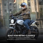 비아테라 다운타운 마그네틱 모터사이클 탱크백 접근성 형태 유지 외부 레인 커버 모든 금속 탱크에 적합