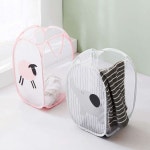 접이식 세탁물 바구니 매쉬 햄퍼 이동식 재활용바구니 대용량빨래바구니