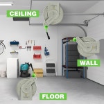 PWACCS 접이식 압력 세척 호스 릴 1 4 x 60피트 헤비 듀티 파워 고압 릴 자동 되감기 벽 바닥 3600 PSI 60FT Hose Reel