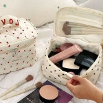 화장품 브러쉬 하트 파우치 가방 화장품파우치 메이크업파우치