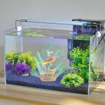 위시로터스 어항 산호 장식품 인공 소프트 실리콘 수족관 장식품 조경을 위한 화려한 실물처럼 빛나는 장식 액세서리 녹색