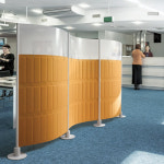 10T 소리먹는 파티션 라운드형 상부아크릴 - H1683