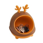 더꾸러미 캐릭터 장 현관 도톰한 서있는 라지 녹각 수납함