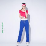 스퀘어 댄스 옷 복 에어로빅 스포츠 줌바 셔플 태보 01 로즈 01 팬츠