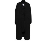 GANNI GANNI 가니 TECH OVERSIZED SHELL COAT 099 테크 오버사이즈 쉘 코트