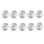 10개 페달 손잡이 캡 이펙트 풋스위치 상단 커버 투명 버튼 상단 전기 액세서리에 적합