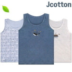 제이투와이 MR 바다나라순면 남아런닝 아동나시속옷 3종세트