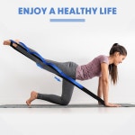 필라테스 운동 춤 체조를 위한 10루프 스트레칭용 레이도 요가 스트랩 2종 세트