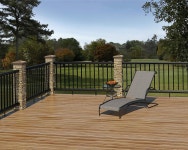 HZIU 25 팩 데크 밸러스터즈 36 x 3 4 계단 직경 금속 스핀들 난간 현관용 홀로우 스퀘어 36 -Square 25