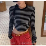 캔들 트리하우스 ROSE CANDLE 졸리 센티드 코튼포플린 버닝 로즈 24 구미 스칼렛 패드 긴팔 티 1개 300046
