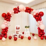 개업 풍선 아치형 풍선 아치 기념일 다크 프레임 축제 업소 그린 1 석류 벌룬 기둥 메탈 텔레스코픽 로드