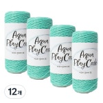 yarna 아쿠아 플레이 코드 뜨개실 50g 3 민트 8개