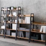 3단 4단 5단 심플 수납진열대 책장 5단 사다리형 책장 선반진열대 Z1-241108-3 4