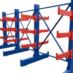 고하중 캔틸레버 선반 중장비 보관대 파이프 양면 5 6m 4단 랙 자재