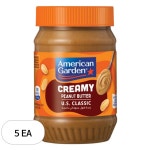 아메리칸가든 크리미 피넛버터 454g 5개