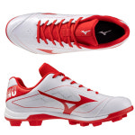 미즈노 미즈노 미즈노 쿠션레보 포인트화 화이트레드 252562