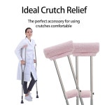 스프링 씨온 목발 패딩 겨드랑이용 범용 패드 손 그립 쿠션 푹신한 커버 세탁기