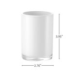 다필럭스 프리미엄 욕실 텀블러 칫솔 컵 재사용 가능한 배니티 조리대용 홀더 2팩