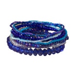 보헤미안 다층 스태커블 시드 비즈 컬러풀 크리스탈 유리 구슬 스트랜드 뱅글 팔찌 BFF 손목 밴드 여성용 여름 해변 하와이 주얼리 생일... 