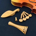 바이올린 비올라 회양목 부품 피팅 테일피스 튜닝 페그 엔드핀 턱 받침대 홀더 1 Model 2 Violin