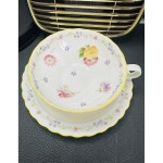 수출 본차이나 잔꽃 잔꽃무늬 롱드레스 애프터눈 세트 벨트 플라워 린넨원 반소매 그린올인원 16