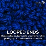 클린 핸들러 24 극세사 먼지 걸레 중간 세탁 상업용 스위퍼 청소기 헤드 교체 밀대 빗자루 파란색 - 18 Inch 1 Pack