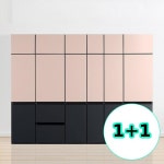 무지스 1 1 다용도 상부 수납장 400 기본 바샬트그레이 H8671