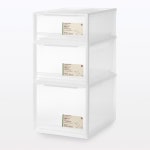 무인 양품 폴리프로필렌 수납 케이스 소폭 34 안길이 44 5 높이 18 cm 2개 세트 84835414