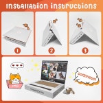 마우스 징글볼 스티커 3-in-1 골판지 고양이 인터랙티브 장난감 긁기 패드가 스크래처 노트북 장난감 1 PC