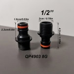 1 2 3 4 황동 탭 니플 커넥터 정원 호스 퀵 커넥트 물총 피팅 급수 도구