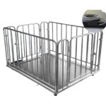 돼지무게 바닥 계근대 농장 측정기 3톤 저울 장비 소무게