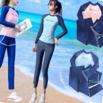 여성 워터레깅스 래쉬가드 쓰리피스 상하의 수영복