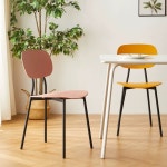 기능성 벨벳 패브릭 식탁 체어 포인트 의자 체크