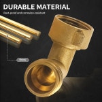 90도 가든 호스 엘보 RV 물 연결 주거용 압력 와셔가 34 황동 어댑터