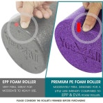 필라테스 요가 스트레칭 밸런스 코어 운동을 위한 예스4올 미디엄 펌 라운드 PE 폼 롤러 12 18 24 36 12-inch