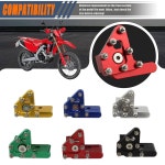 ABCERSI 모터사이클 CNC 리어 브레이크 페달 레버 스텝 팁 엔듀로 모터크로스 CR RMZ WR YZ YZF EXC 레드와 호환됩니다