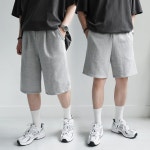 3XL까지 헤비 쭈리 5부 7부 버뮤다팬츠 여름 트레이닝 반바지 2타입 KM 헤비쭈리버뮤다 그레이3XL H0101