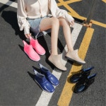 귀여운 비 장화 레인부츠 축산 민물 농장