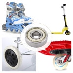 DasMarine 100 PCS 608 ZZ 스케이트보드 베어링 스케이트 스케이트보드용 이중 차폐 미니어처 딥 그루브 볼 베어링 x
