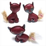 D18 우쭈쭈 레더 애니멀 펫토이 여우