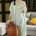 스윗트리 오버핏 체형커버 데일리룩 중년 여름 원피스 j1041