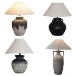 도자기 조명 스탠드 오리엔탈 호텔 북유럽 램프 침실 스탠드조명 달항아리 안방 거실