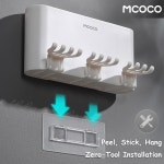 욕실용 MCOCO 칫솔 홀더 벽걸이 홀더 대형 보관 슬롯 2컵 2 cups