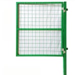 메쉬 휀스대문 철망 철조망 투명 단일 기둥 문 1 2m 높이x1m 펜스 안전망 너비 이동식 양문형 1 2m 높이 1m 폭쌍기둥 단문열림