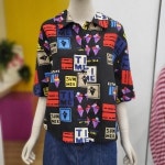 베네통 노아 패턴 린넨 셔츠 BABLB6531