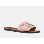 코치 피오니 스웨이드 슬라이드 샌들 G2091