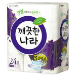 깨끗한나라 깨끗한나라 프리미엄 데코엠보싱 3겹 24롤